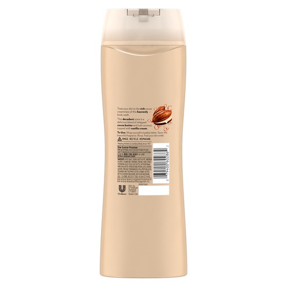 NWT Suave Essentials Creamy Cocoa Butter & Shea Body Wash 15 fl.Oz.🧼🧖‍♀️🧖🥥🚿 - Picture 3 of 4